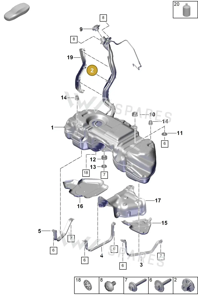 N90757901 — Porsche Cayenne Hybrid Coupe (2023-) diagram p60201000, position 2