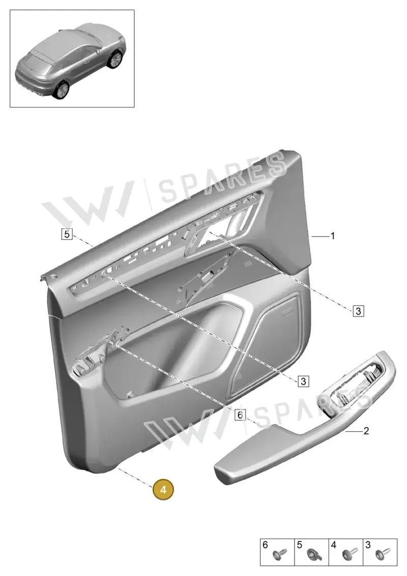 N90775801 — Porsche Macan R4 TFSI (2018-) diagram p52808000, position 4