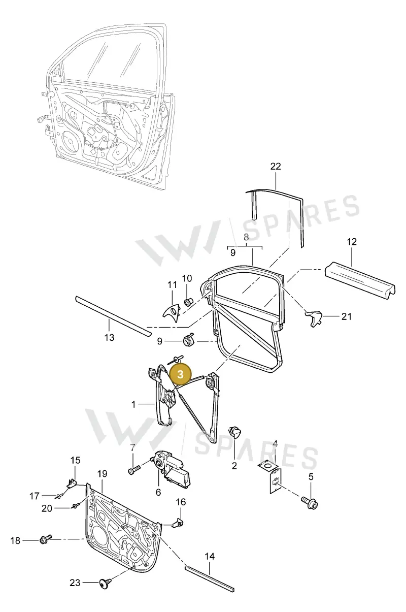 N90776402 — Porsche Cayenne (2007-2010) diagram p31804030, position 3