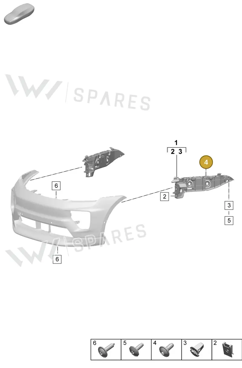 N90788402 — Porsche Macan 4 (2024-) diagram p61802400, position 4