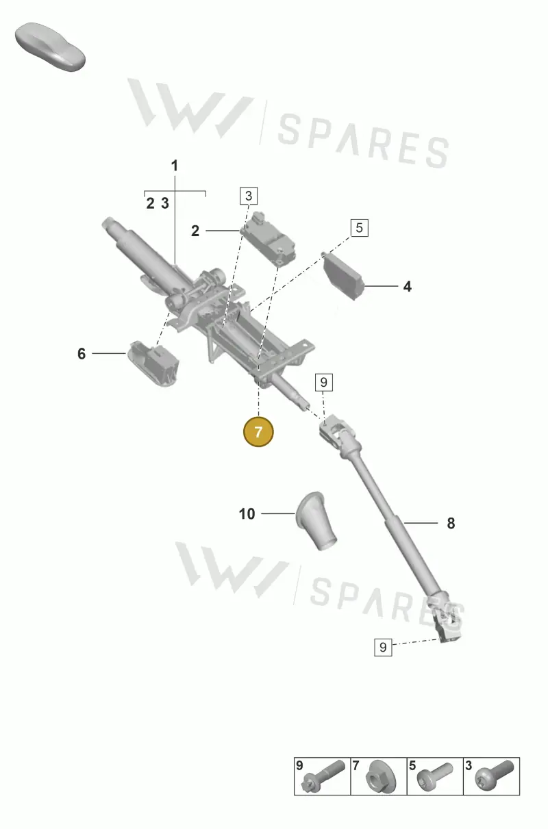 N90798805 — Porsche 992 Carrera Coupe (2024-) diagram p53403300, position 7
