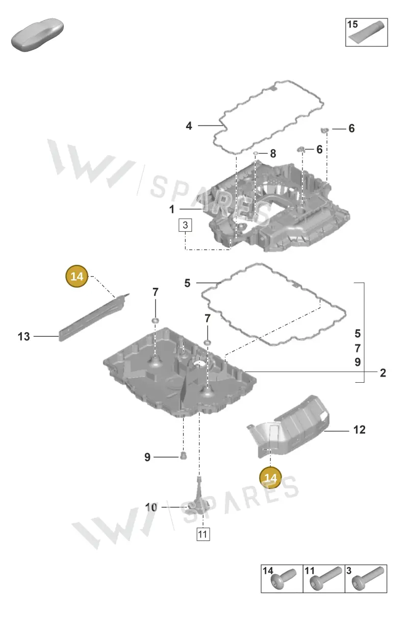 N90824902 — Porsche 992 Sport Classic (2020-) diagram p53104050, position 14