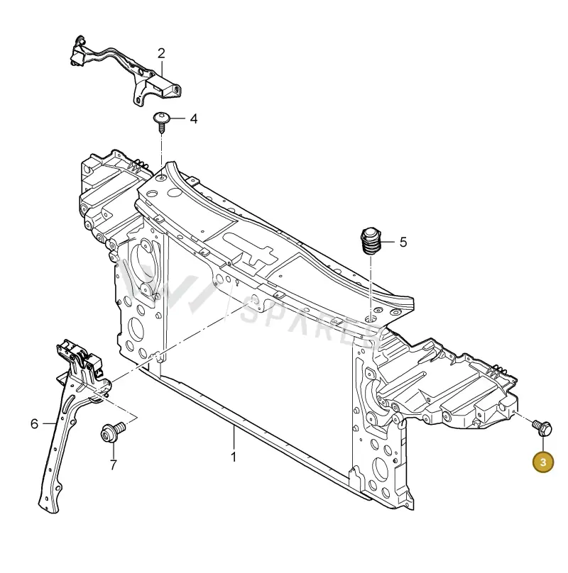 N90846301 — Porsche Cayenne (2007-2010) diagram p31802002, position 3