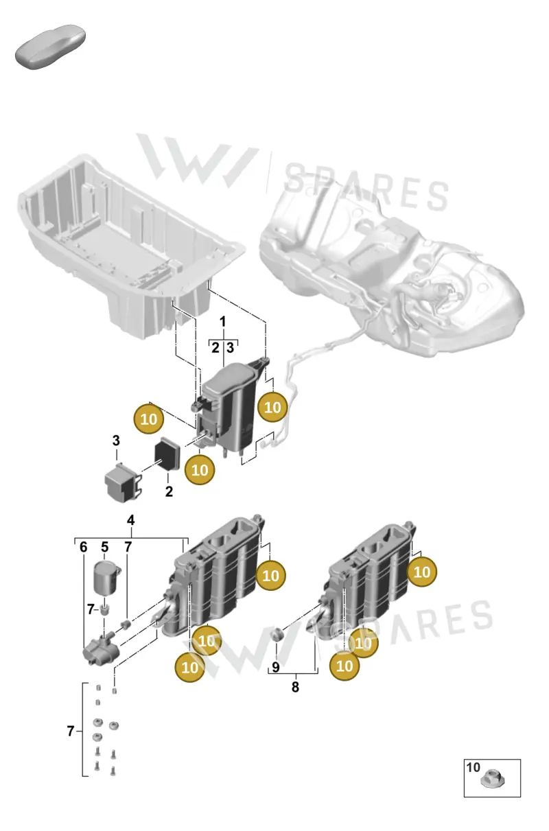 N90887703 — Porsche Panamera (2023-) diagram p58201300, position 10