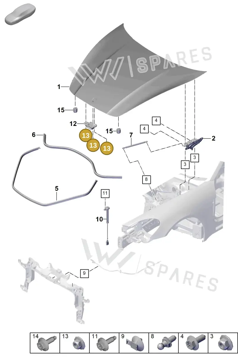 N90887704 — Porsche Panamera (2023-) diagram p62803000, position 13