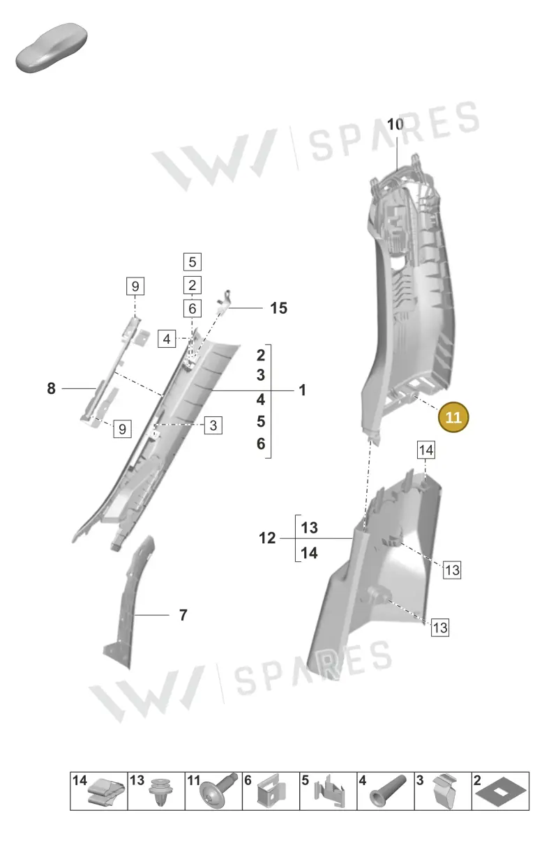 N90910102 — Porsche Taycan Sport Turismo (2023-) diagram p56807200, position 11