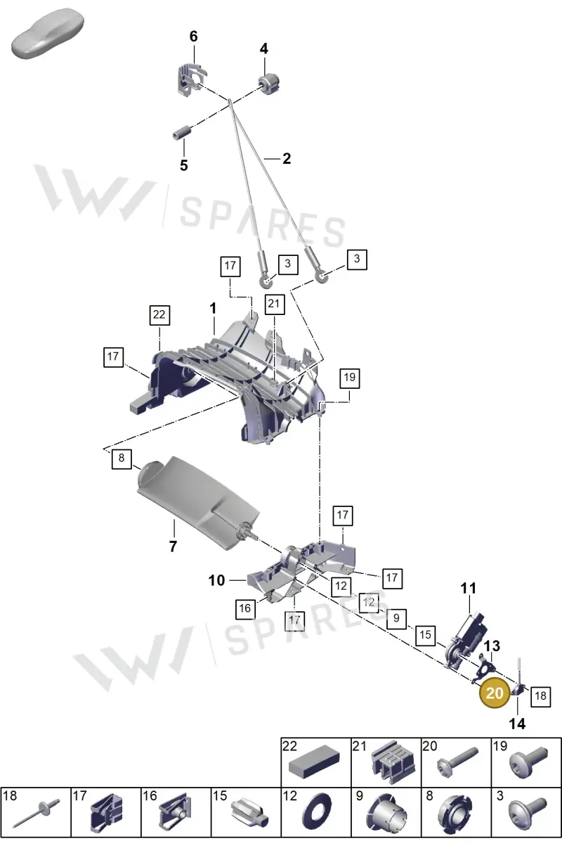 N90930201 — Porsche GT3 RS (2021-) diagram p59801765, position 20