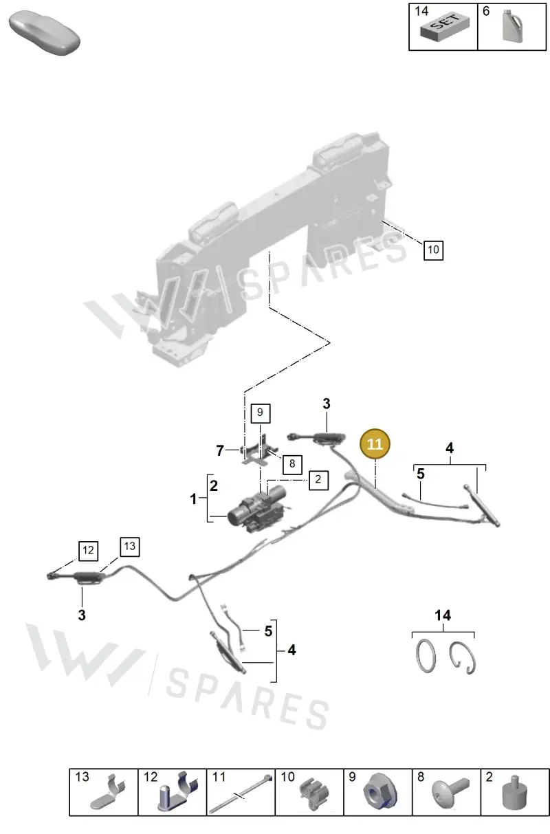 N90937702 — Porsche 992 Sport Classic (2020-) diagram p53811450, position 11