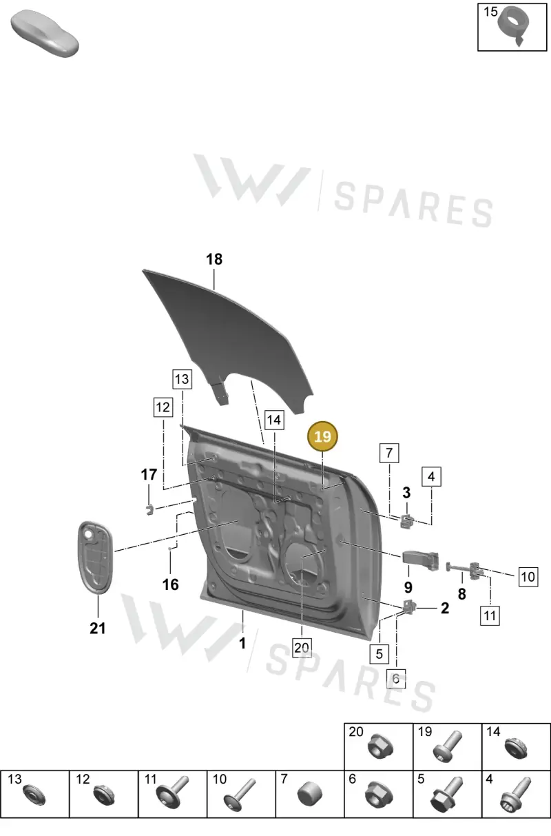 N90944604 — Porsche Macan 4 (2024-) diagram p61804000, position 19
