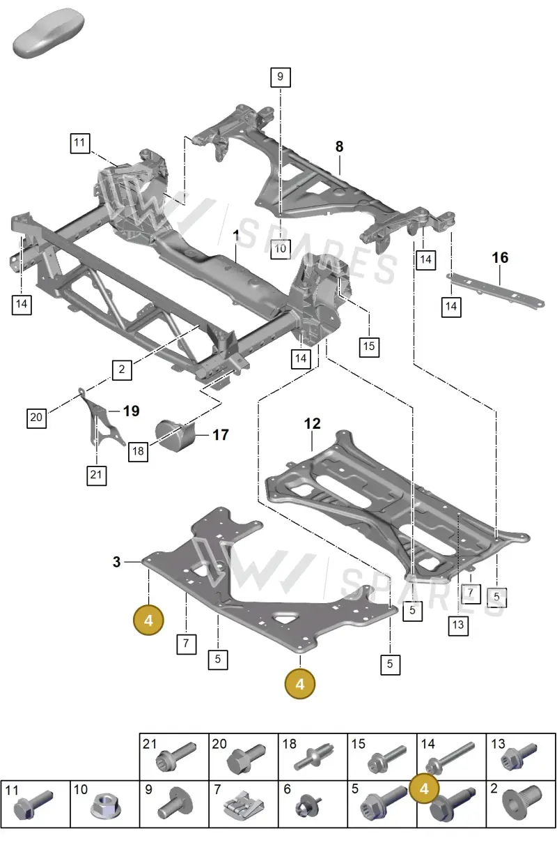 N90958803 — Porsche Panamera (2023-) diagram p62401000, position 4