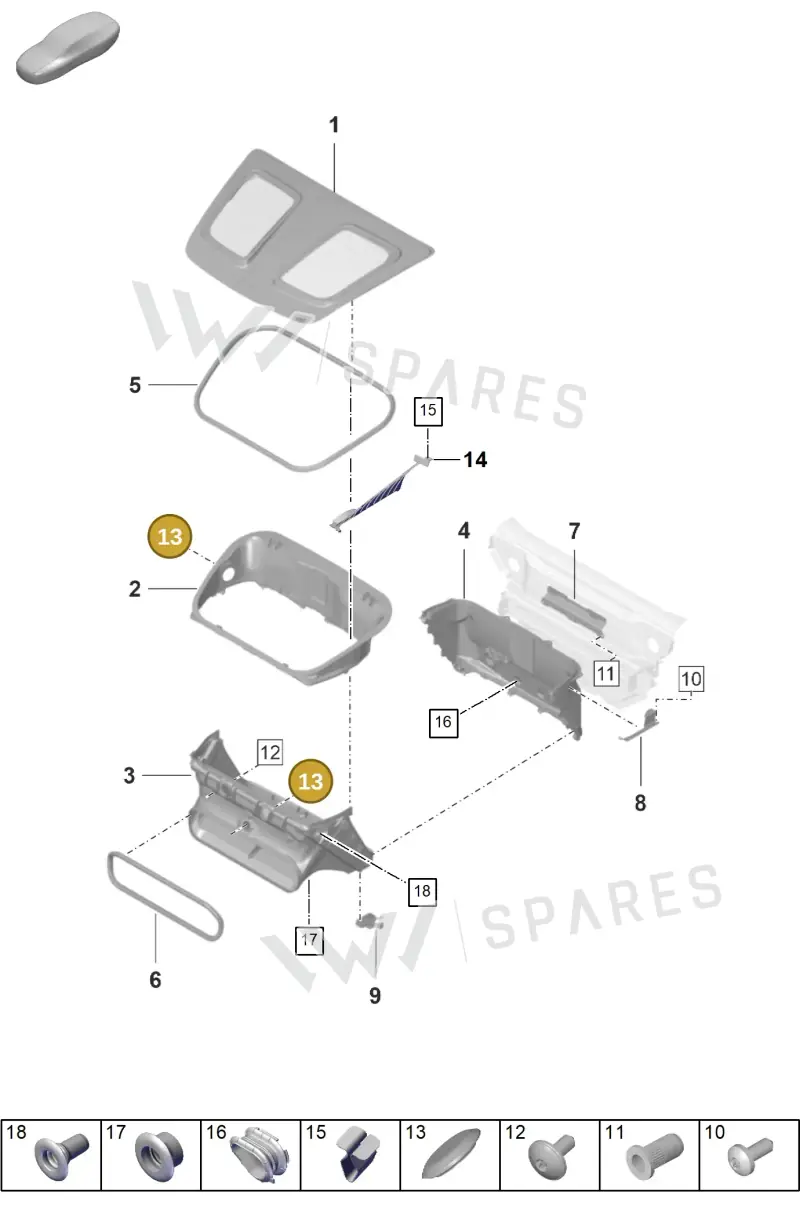 N90964901 — Porsche GT3 RS (2021-) diagram p59807005, position 13