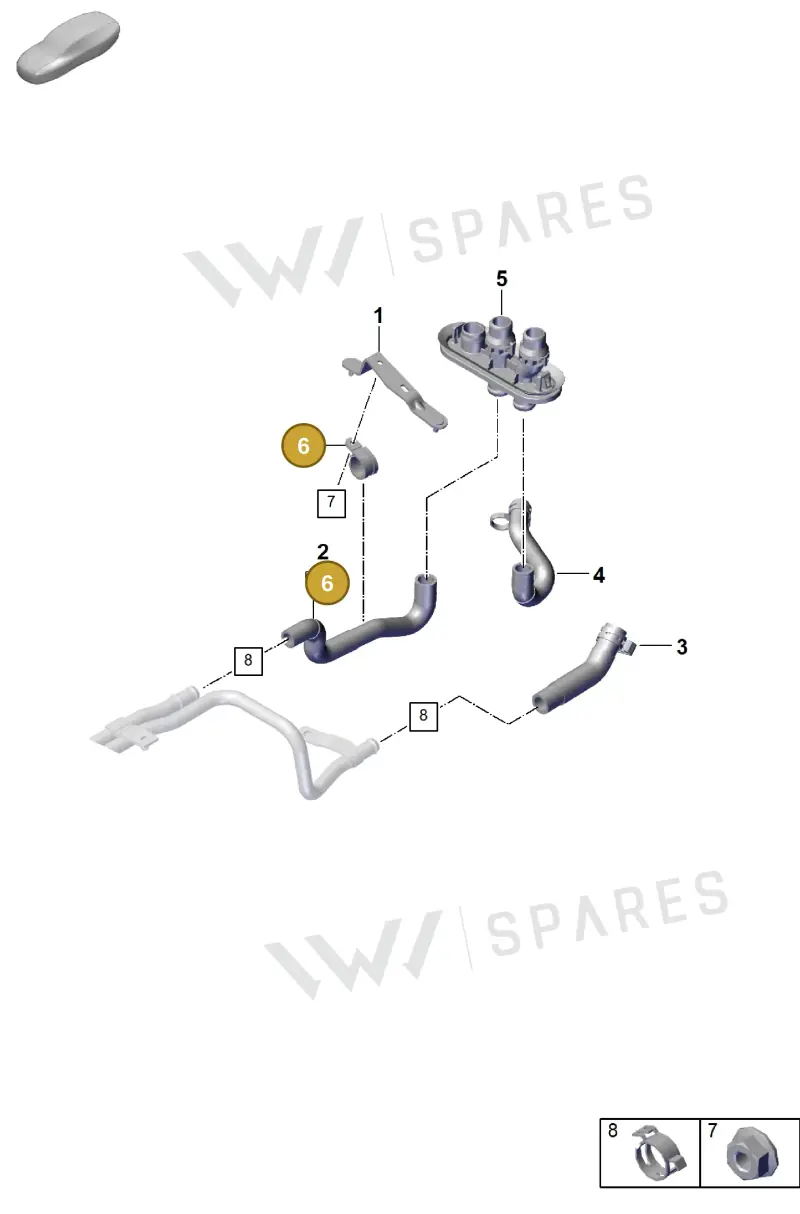 N90996001 — Porsche Cayenne Hybrid Coupe (2023-) diagram p60815510, position 6