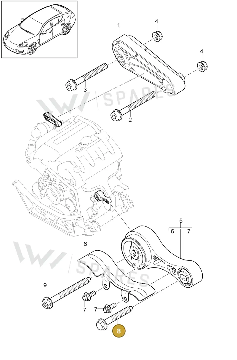 N90997802 — Porsche Panamera (2009-2016) diagram p35109000, position 8