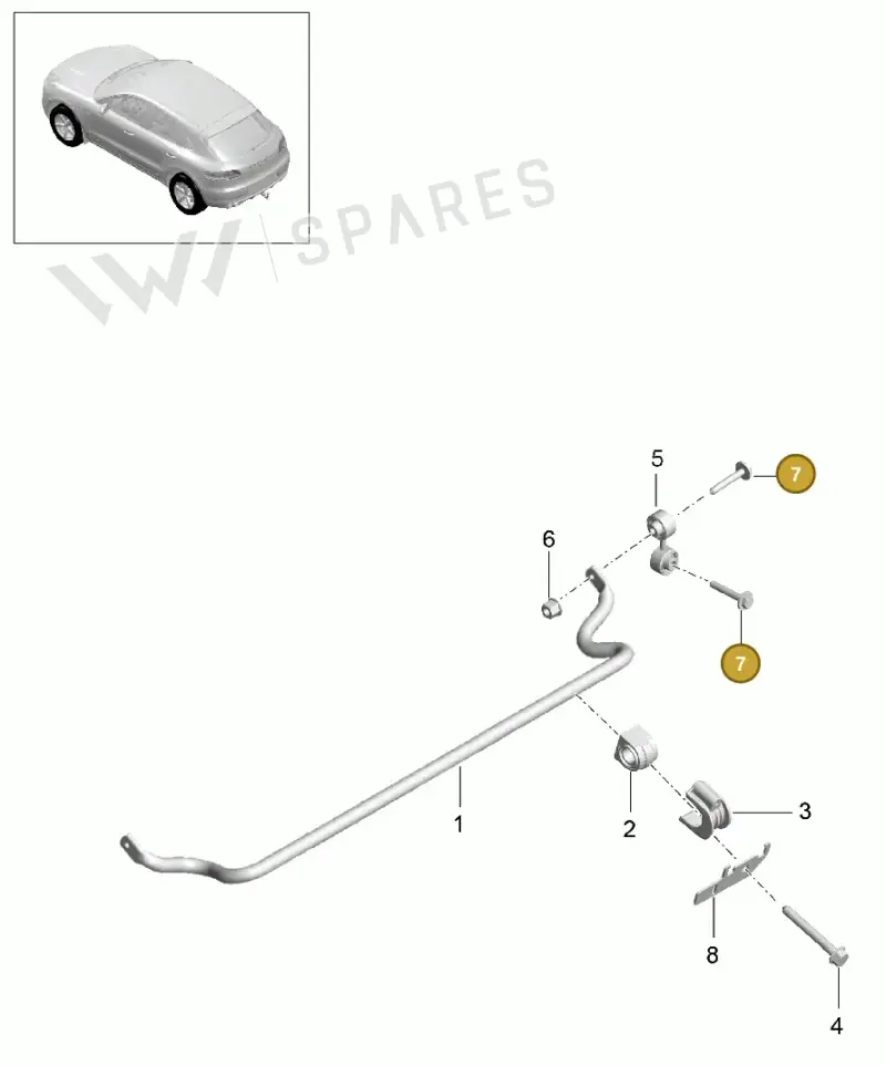 N90997802 — Porsche Macan GTS (2013-2018) diagram p44501003, position 7