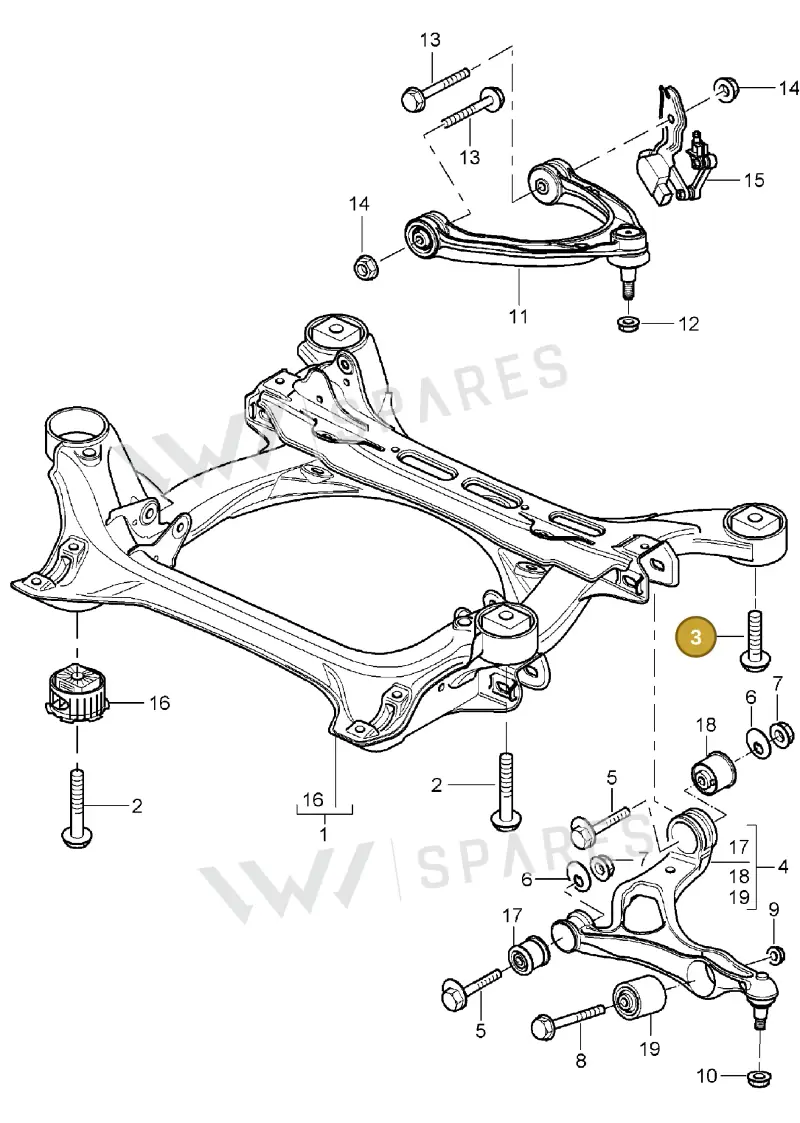 N91009302 — Porsche Cayenne (2002-2006) diagram p24401000, position 3