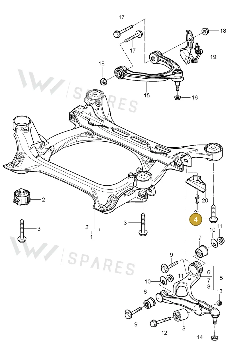 N91009302 — Porsche Cayenne (2007-2010) diagram p31401000, position 4