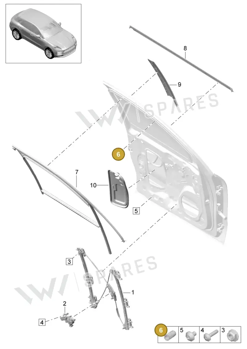 N91016702 — Porsche Macan R4 TFSI (2018-) diagram p52000199, position 6