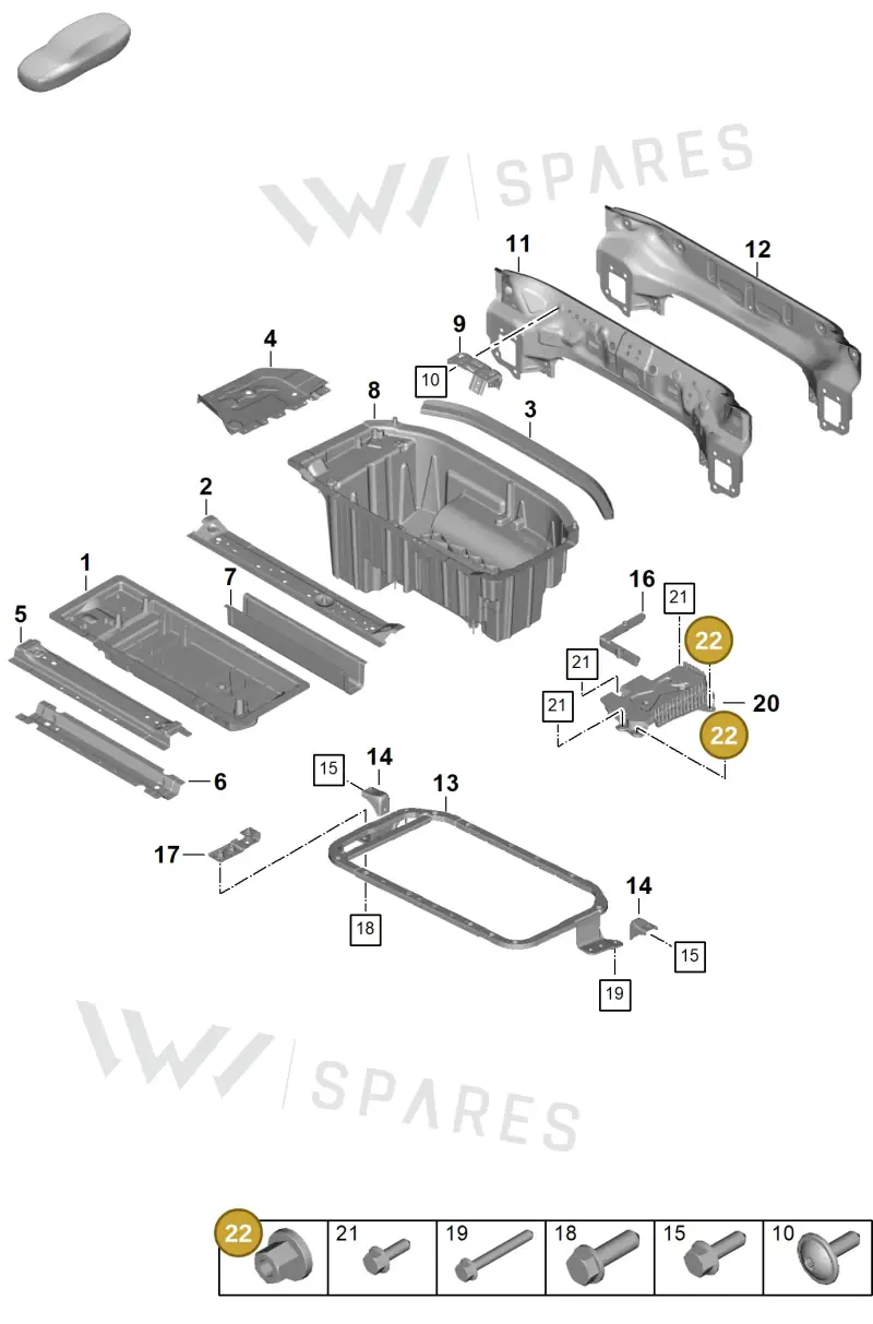 N91018901 — Porsche Panamera (2023-) diagram p62801250, position 22