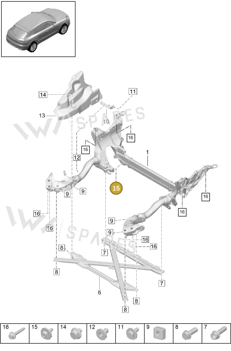 N91034501 — Porsche Macan R4 TFSI (2018-) diagram p52401000, position 15