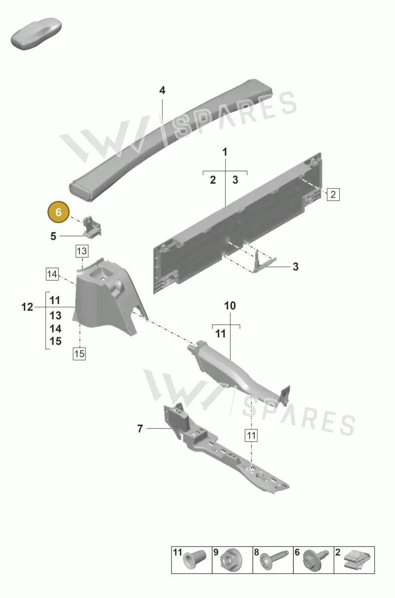 N91034501 — Porsche 992 Carrera 4 GTS (2018-2024) diagram p53807310, position 6