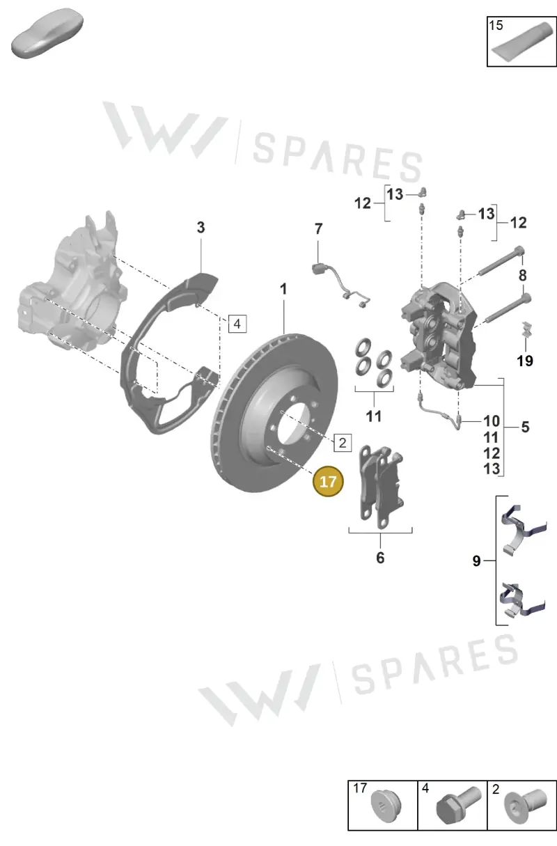 N91038002 — Porsche Taycan Sport Turismo (2019-2024) diagram p56603000, position 17