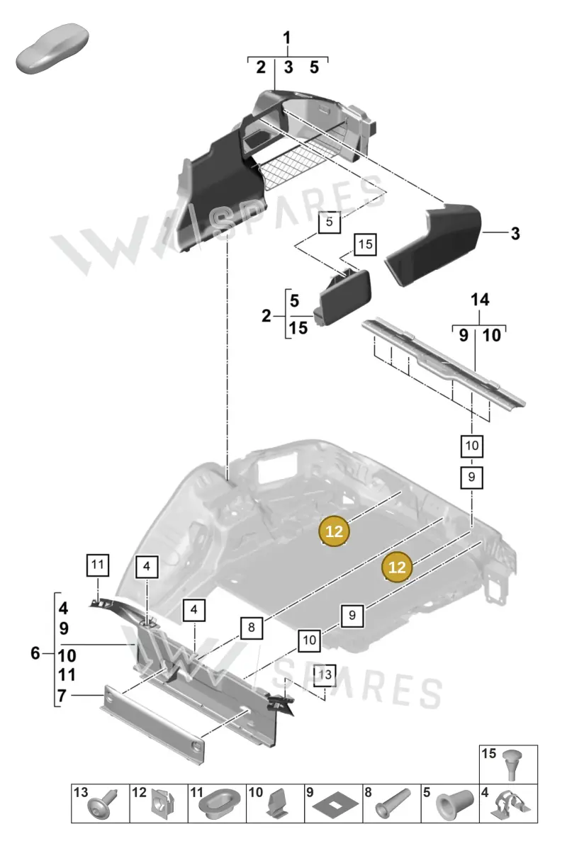 N91038401 — Porsche Panamera 4 Hybrid (2020-2023) diagram p58807500, position 12