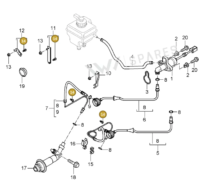 N91052301 — Porsche Cayenne (2002-2006) diagram p24702008, position 14