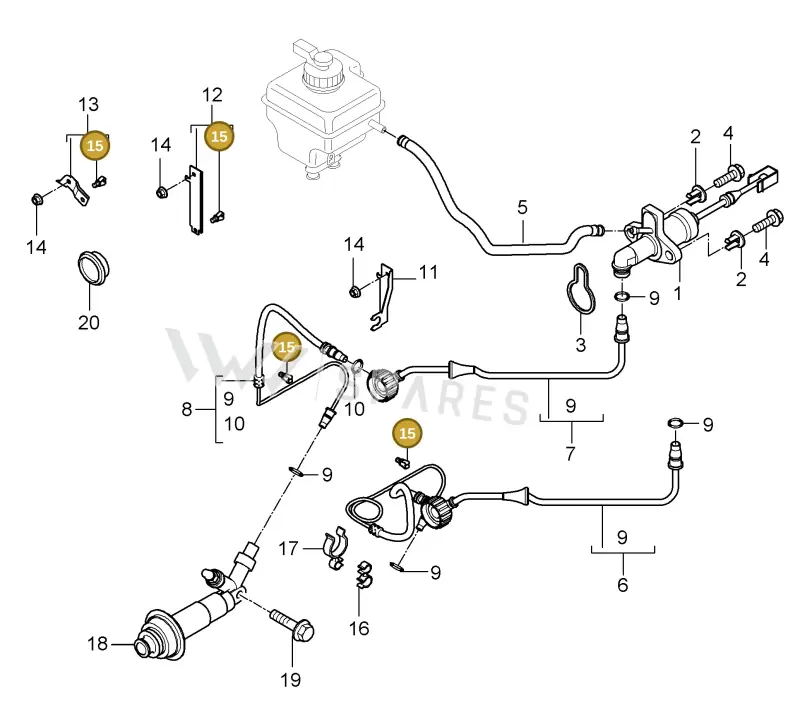 N91052301 — Porsche Cayenne (2007-2010) diagram p31702008, position 15
