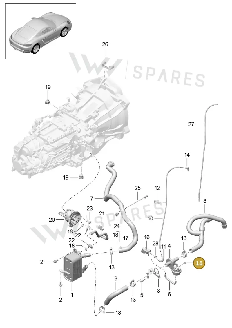 N91068201 — Porsche Cayman (2016-) diagram p50302020, position 15