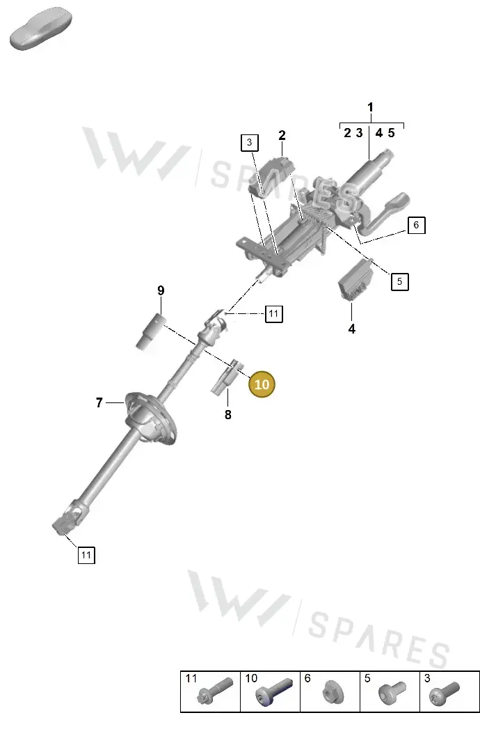 N91069601 — Porsche Panamera 4 Hybrid (2020-2023) diagram p58403300, position 10