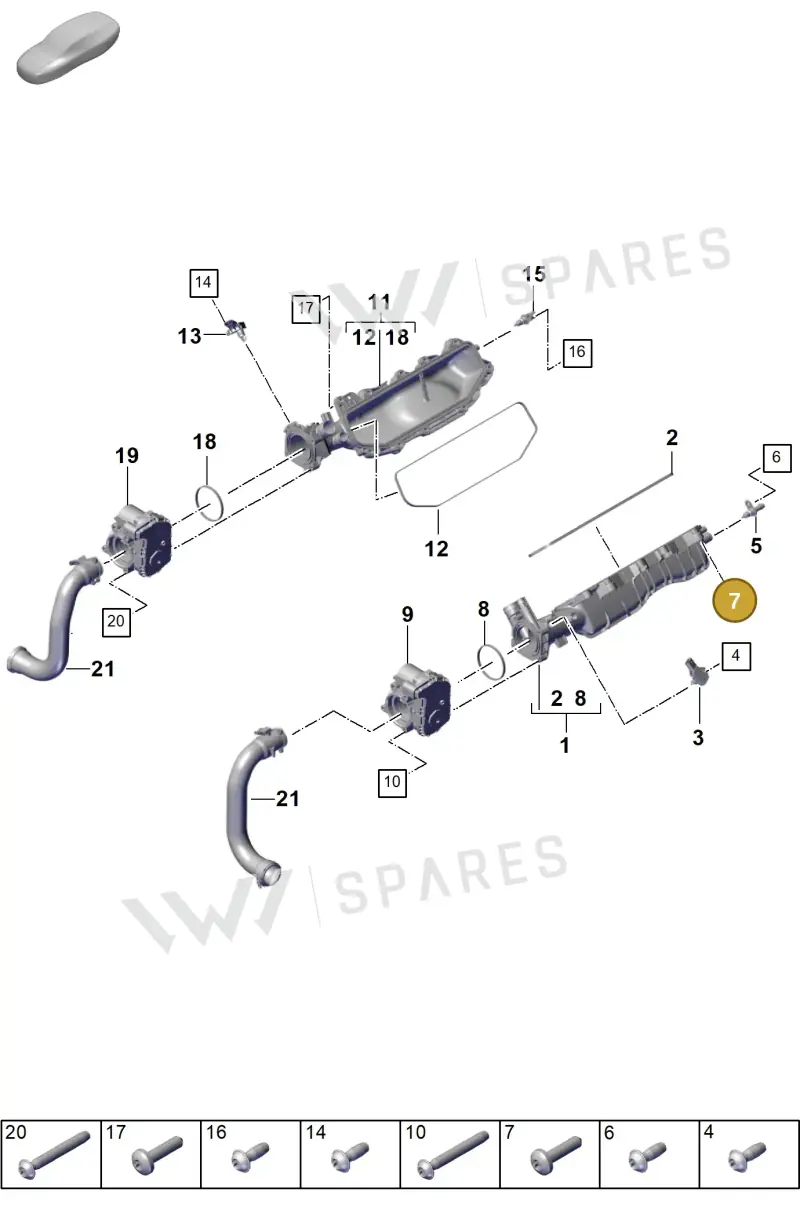 N91071702 — Porsche Panamera (2023-) diagram p62107110, position 7
