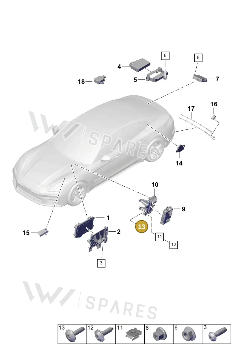 N91090701 — Porsche Panamera (2023-) diagram p62901100, position 13