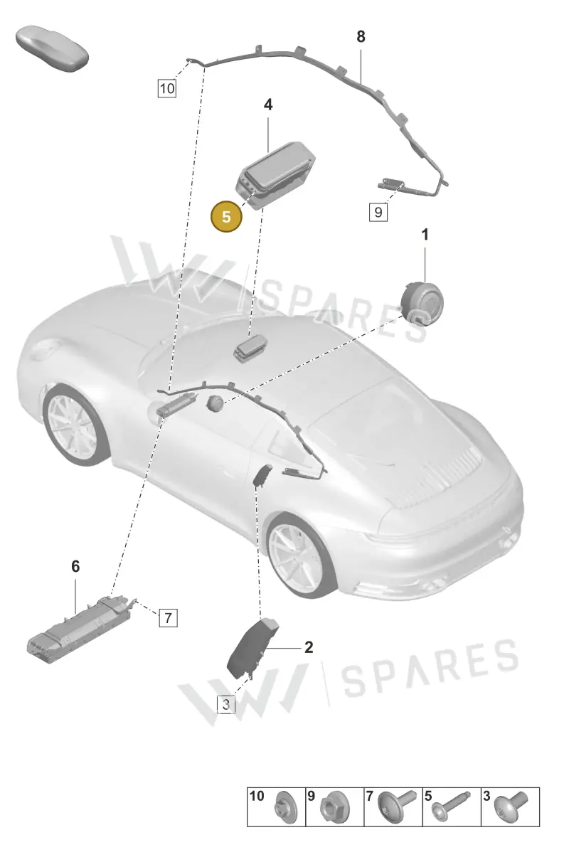 N91093502 — Porsche 992 Carrera Coupe (2024-) diagram p53000005, position 5