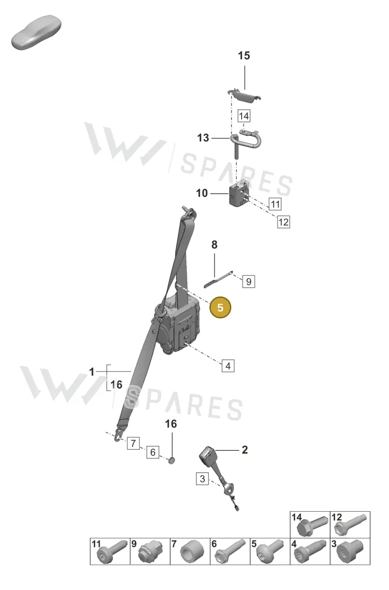 N91096701 — Porsche 992 Carrera Coupe (2024-) diagram p53812000, position 5