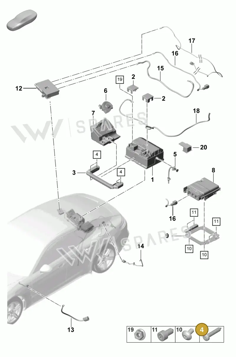N91097101 — Porsche Panamera 4 Hybrid (2020-2023) diagram p58902015, position 4