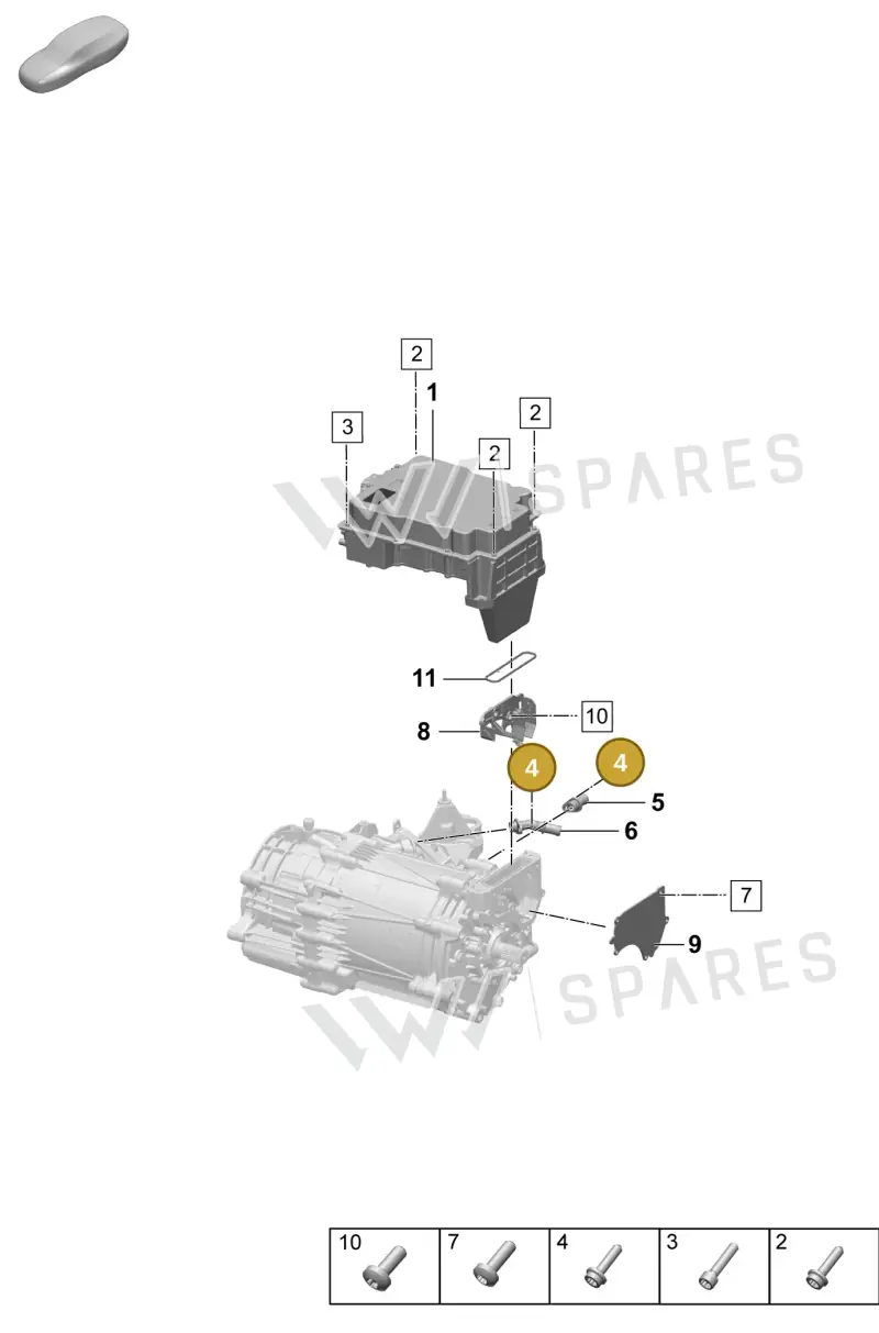 N91104602 — Porsche Taycan Sport Turismo (2023-) diagram p64152000, position 4