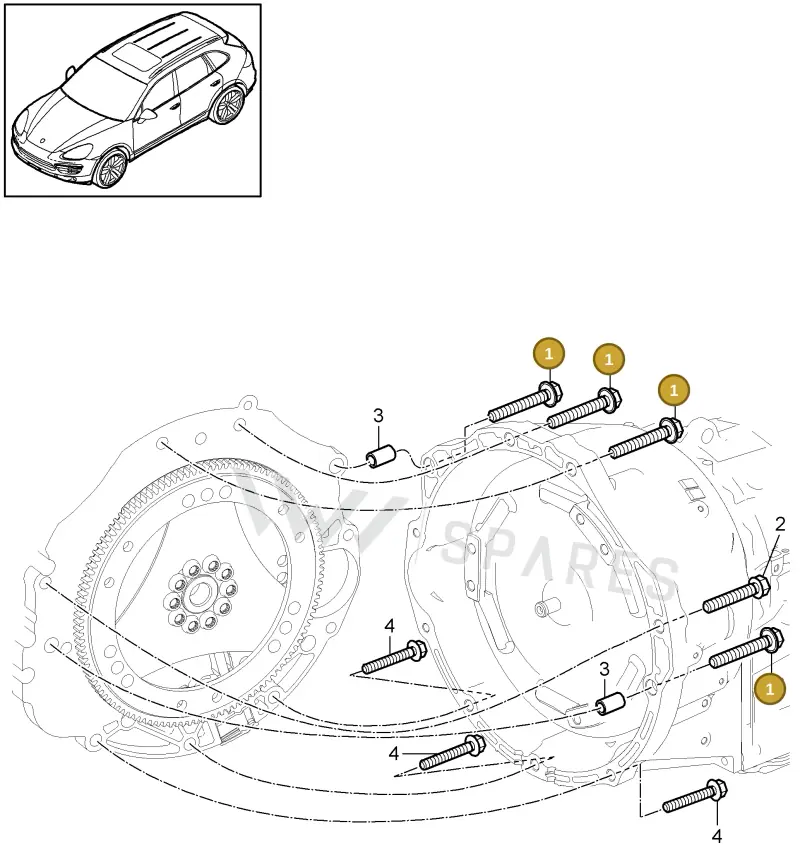 N91106301 — Porsche Cayenne (2010-2018) diagram p37306020, position 1