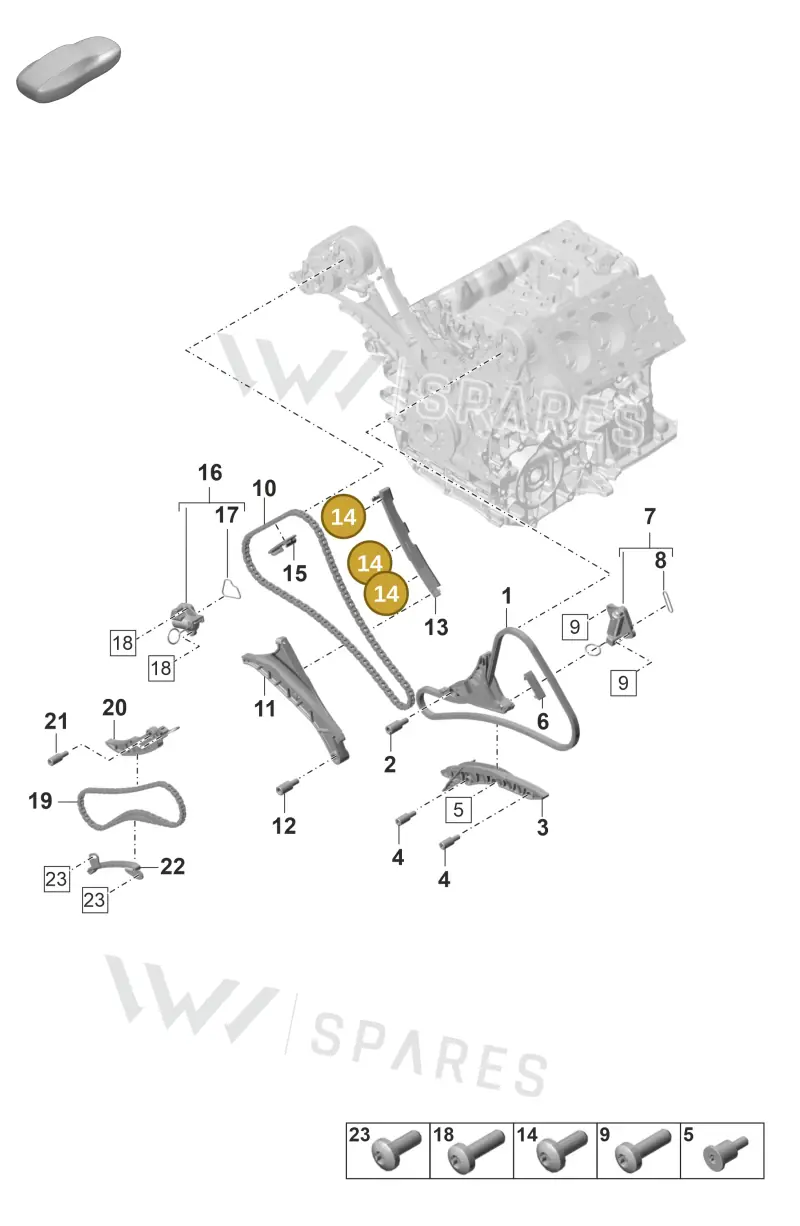 N91126601 — Porsche Panamera (2023-) diagram p58103300, position 14