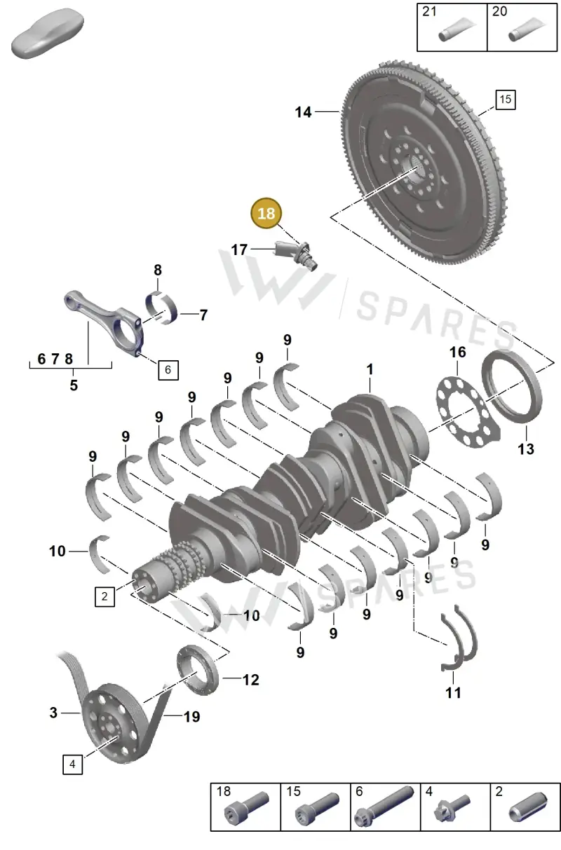 N91126601 — Porsche GT3 RS (2021-) diagram p59102000, position 18