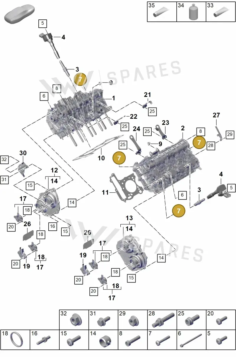 N91127602 — Porsche Cayenne Hybrid Coupe (2023-) diagram p60103010, position 7