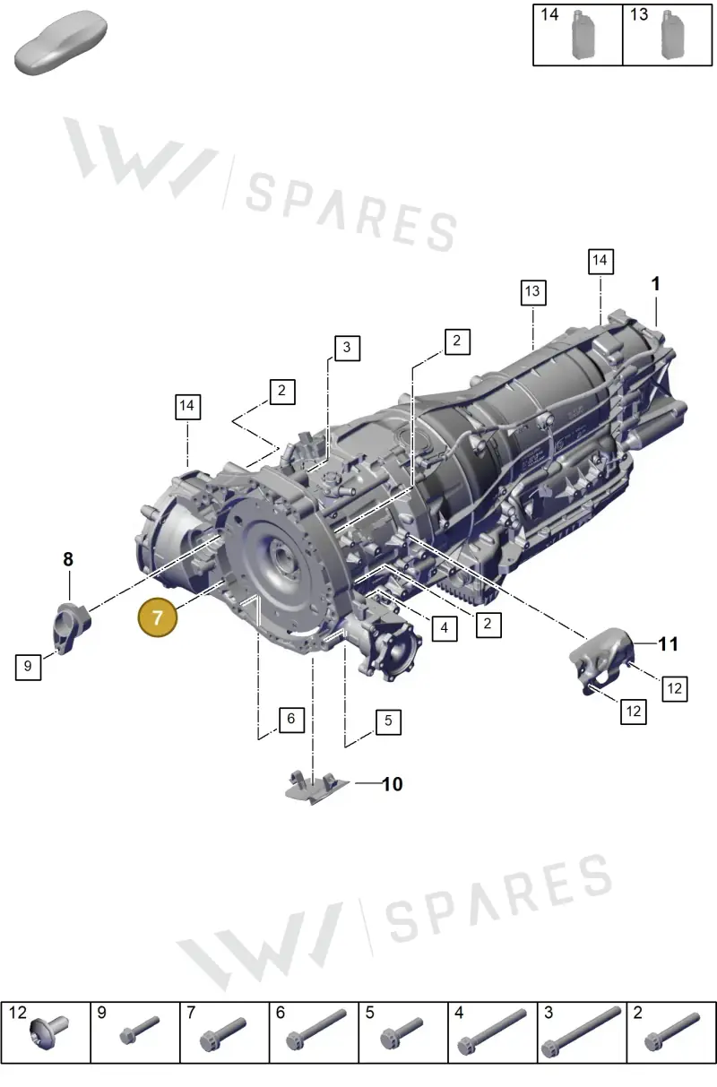 N91129401 — Porsche Cayenne Hybrid Coupe (2023-) diagram p60302010, position 7