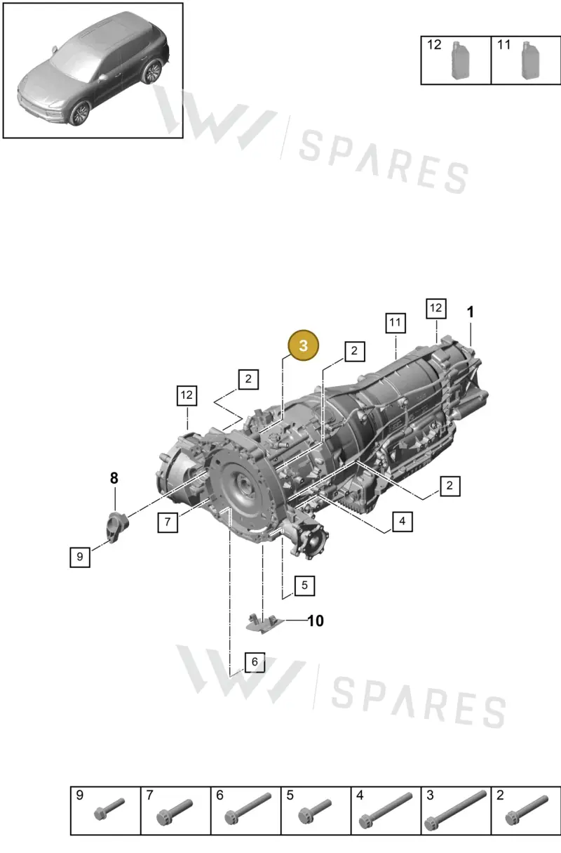 N91129701 — Porsche Cayenne Diesel V6 (2017-2023) diagram p51320015, position 3