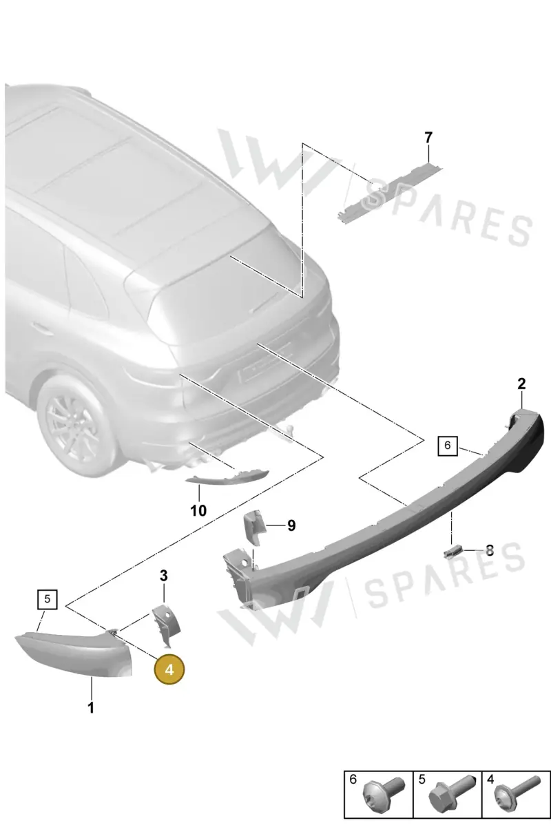 N91140601 — Porsche Cayenne Diesel V6 (2017-2023) diagram p51905005, position 4