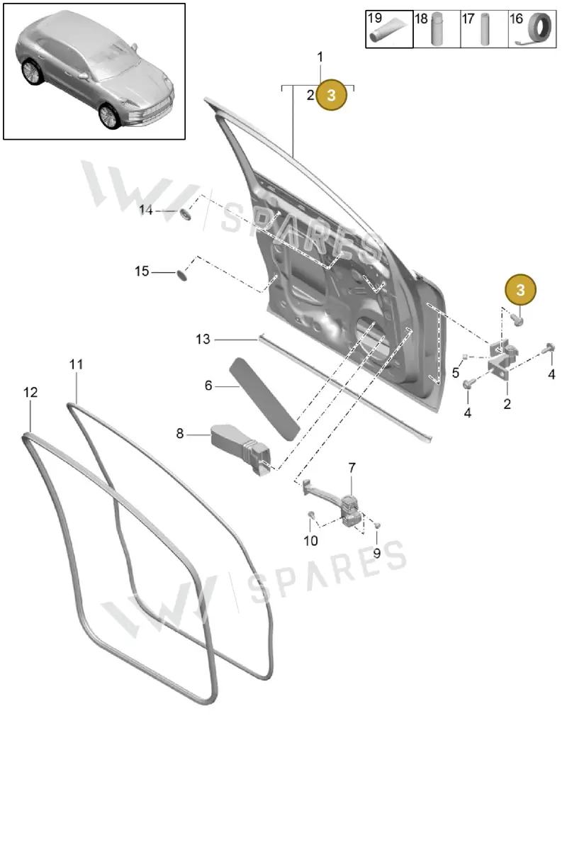 N91142801 — Porsche Macan R4 TFSI (2018-) diagram p52000197, position 3
