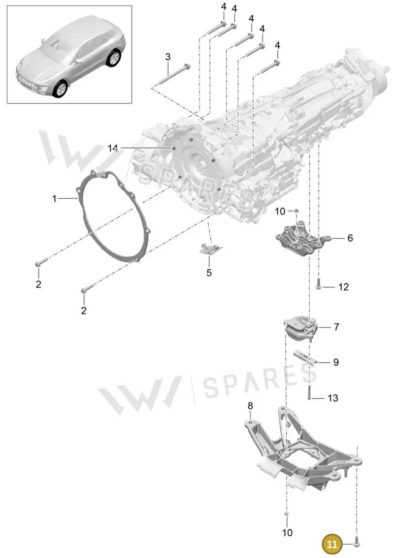 N91145101 — Porsche Macan GTS (2013-2018) diagram p44306000, position 11