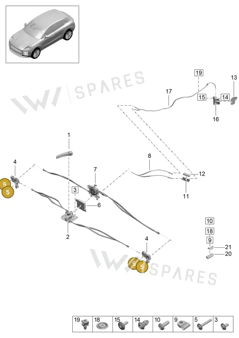 N91146301 — Porsche Macan R4 TFSI (2018-) diagram p52000164, position 5