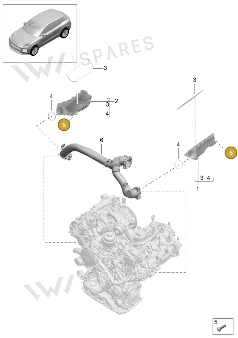 N91148201 — Porsche Macan R4 TFSI (2018-) diagram p52000020, position 5