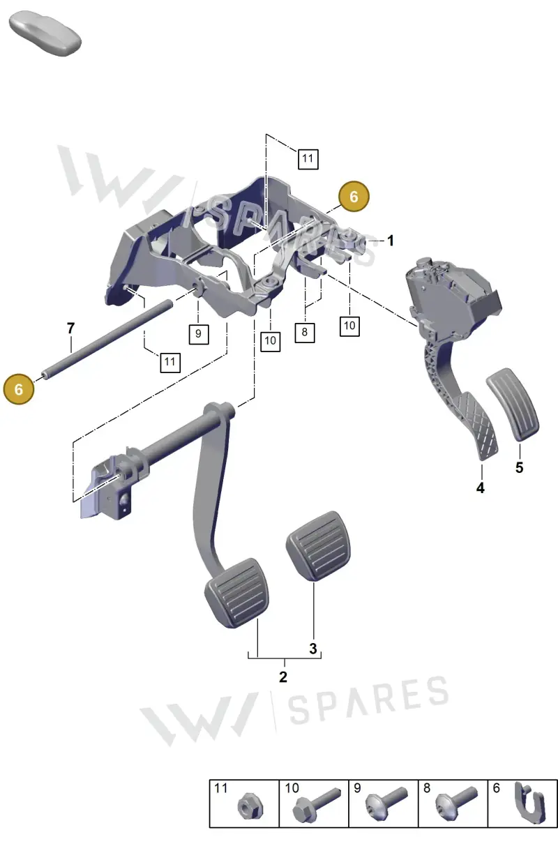 N91148401 — Porsche Cayenne Diesel V6 (2017-2023) diagram p51000010, position 6