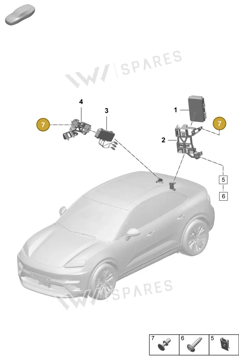 N91158501 — Porsche Macan 4 (2024-) diagram p61901700, position 7
