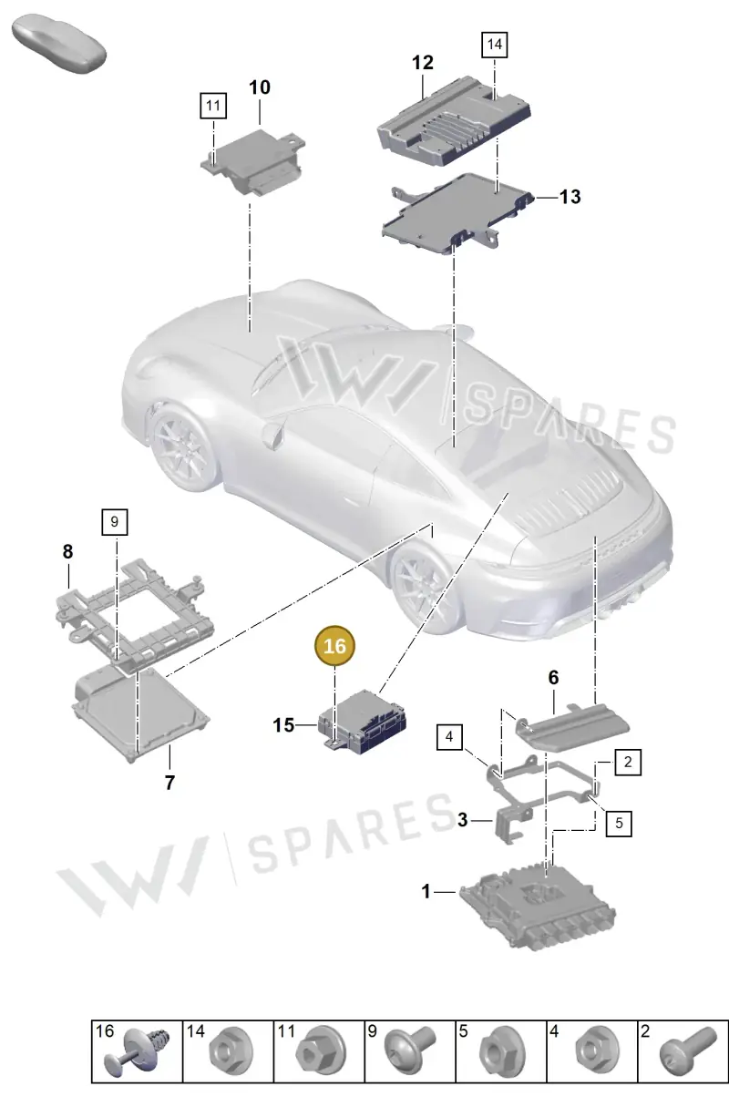 N91158501 — Porsche 992 Carrera Coupe (2024-) diagram p63901000, position 16